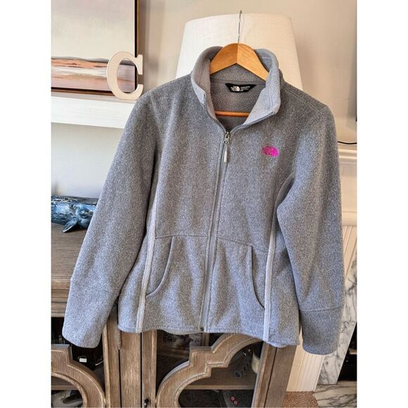 The North Face Banderitas Full-Zip Women’s in Mid Grey Heather Size Medium - Picture 1 of 9